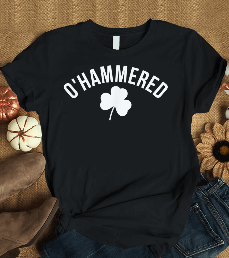 O' Hammered Drinking Shamrock Party T-Shirt