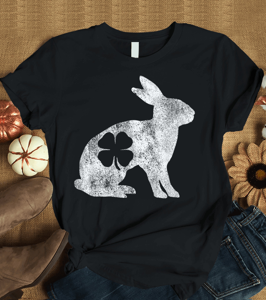 St. Patrick's Day Irish Green Rabbit Bunny Shamrock T-Shirt