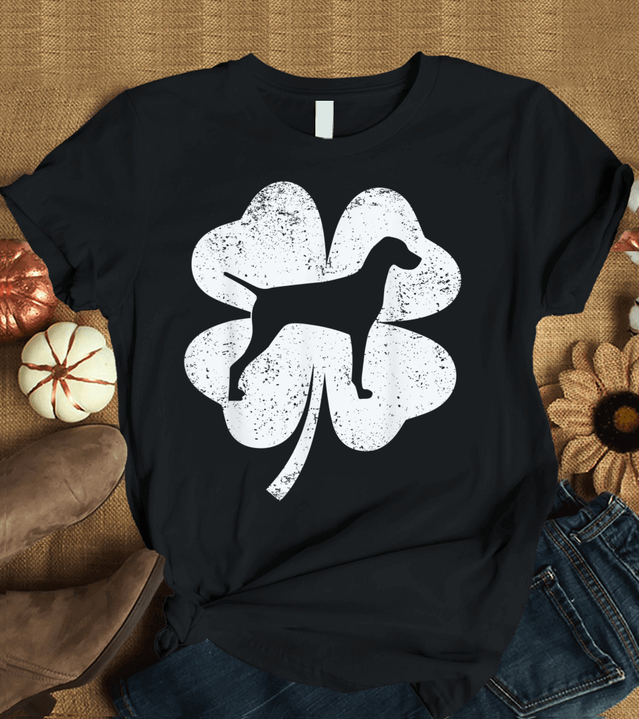 Lucky Irish Shamrock Vizsla T-Shirt