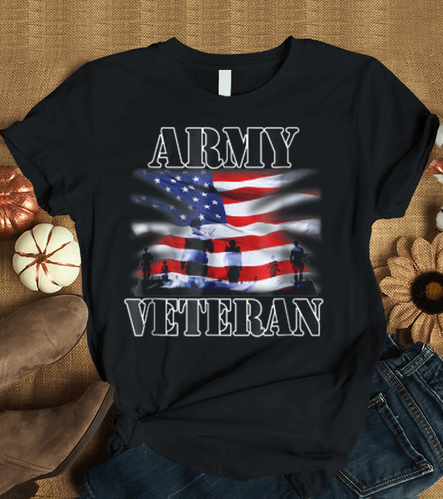 ARMY VETERAN US FLAG T-Shirt