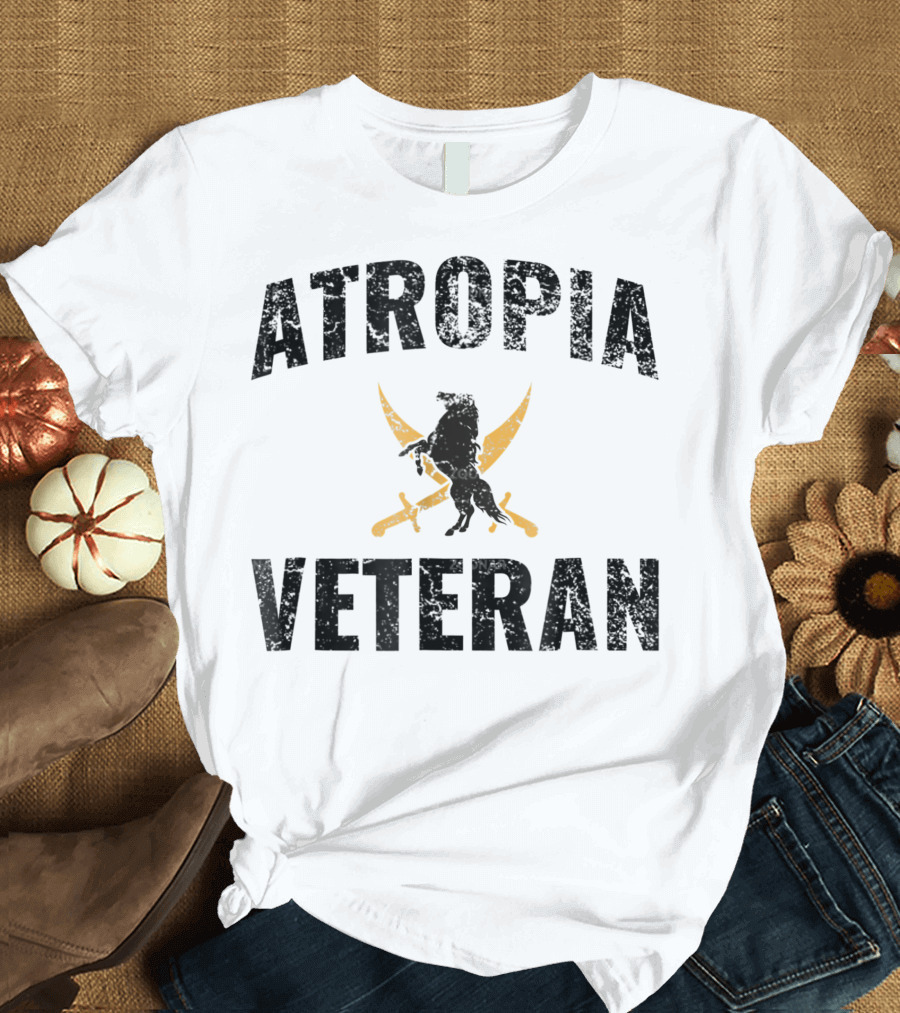 Atropia Veteran Swords Emblem Army War 20511 T-Shirt