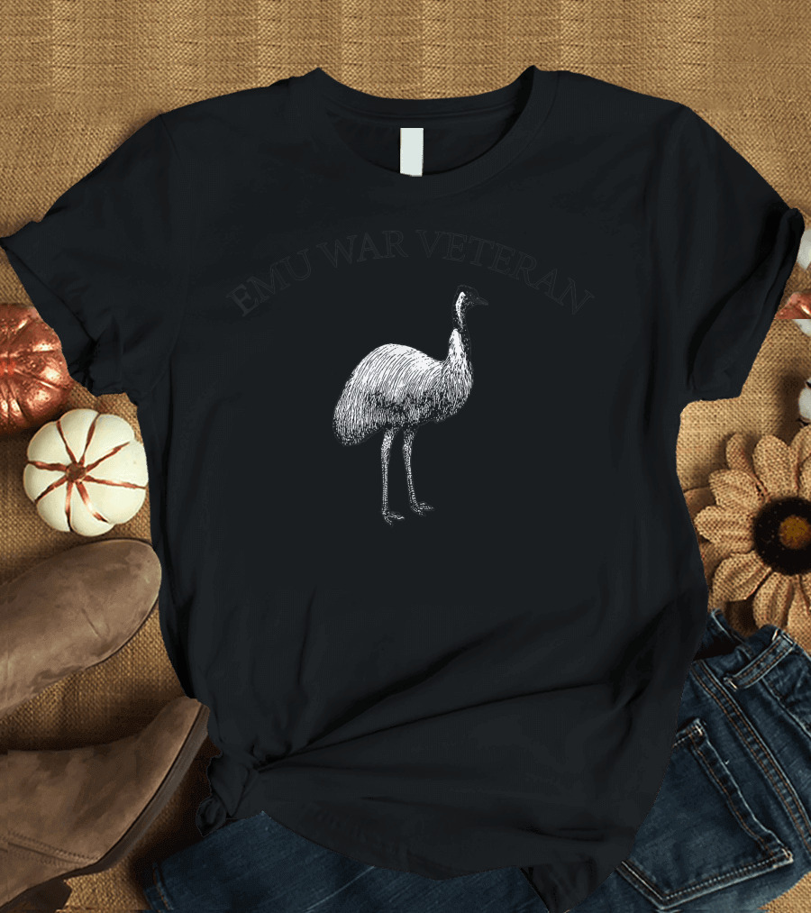 Emu War Veteran Emu Sketch T-Shirt
