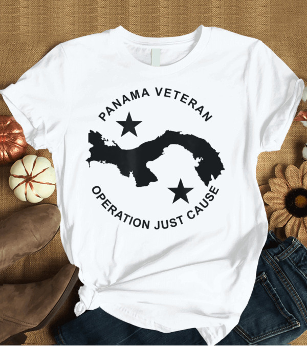 T-Shirt: Panama Veteran Operation Just Cause Map and Stars T-Shirt Panama Veteran Operation Just Cause Map and Stars T-Shirt