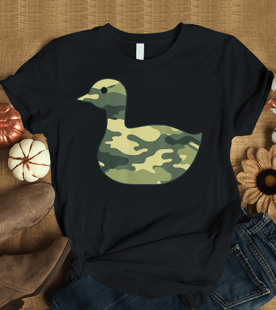 Military Camo Duck Mallard Print Veteran Men's Dipper T-Shirt