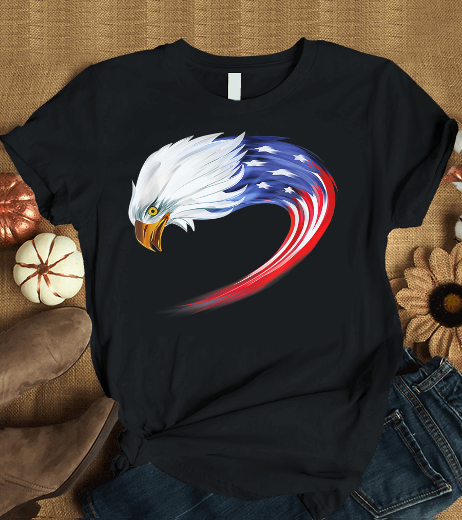 American Eagle USA Flag for Veteran Day T-Shirt