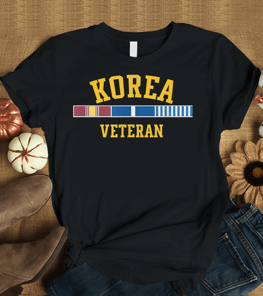 Korea Veteran Korean War Service Ribbon Recognition T-Shirt
