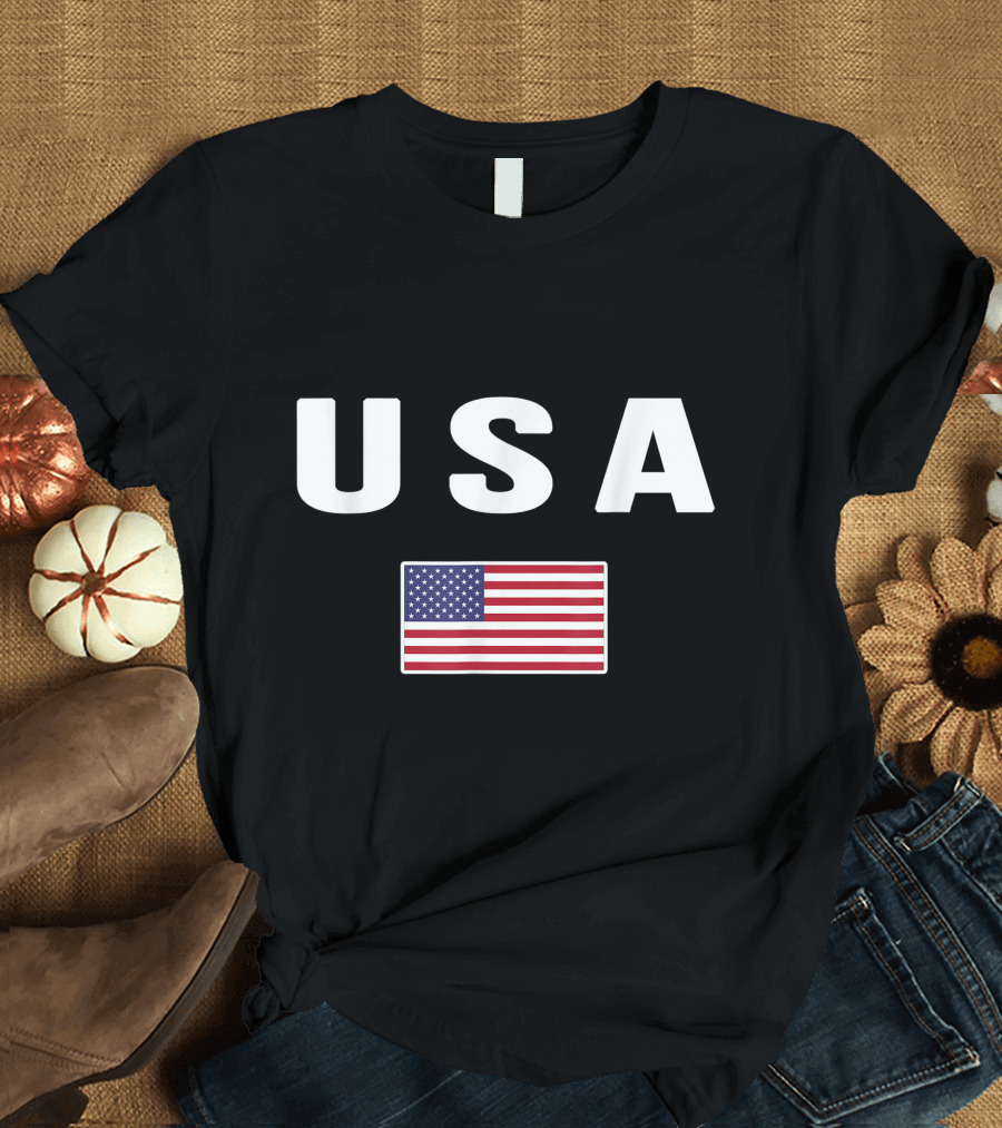 USA American Flag United States America 4th July Independence Day T-Shirt