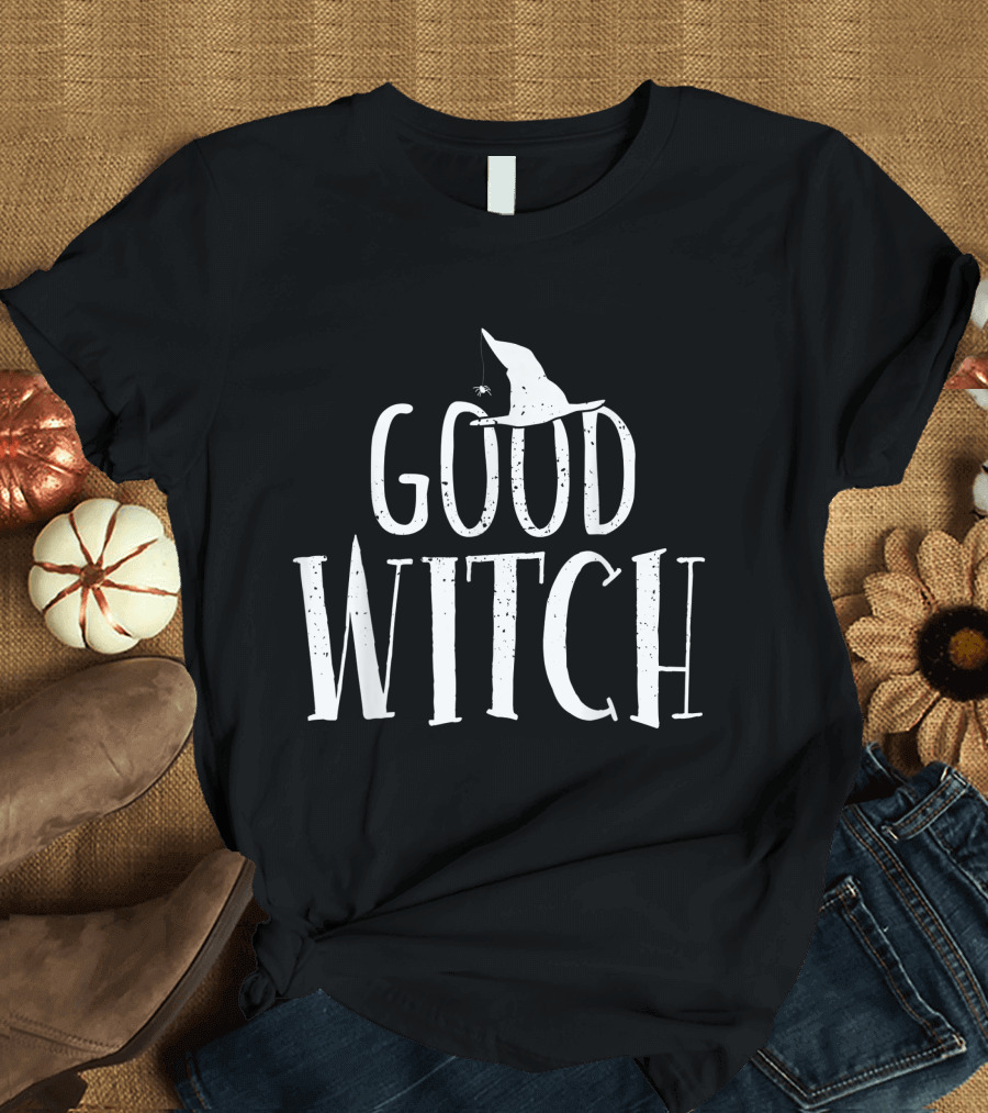 Good Witch Halloween Funny Mom Sisters Scary T-Shirt
