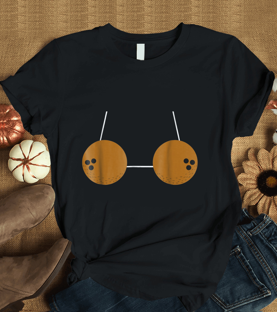 Coconut Bra Costume Funny Hawaii Cute String Tropical T-Shirt