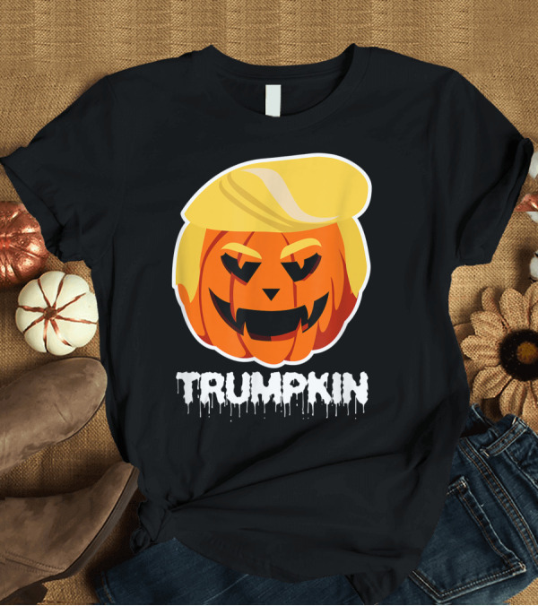 T-Shirt: Halloween Trumpkin Donald Trump Pumpkin Face T-Shirt Halloween Trumpkin Donald Trump Pumpkin Face T-Shirt