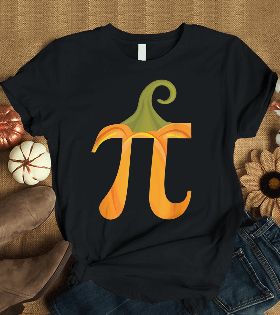 Funny Halloween Pumpkin Pi Math Pun T-Shirt