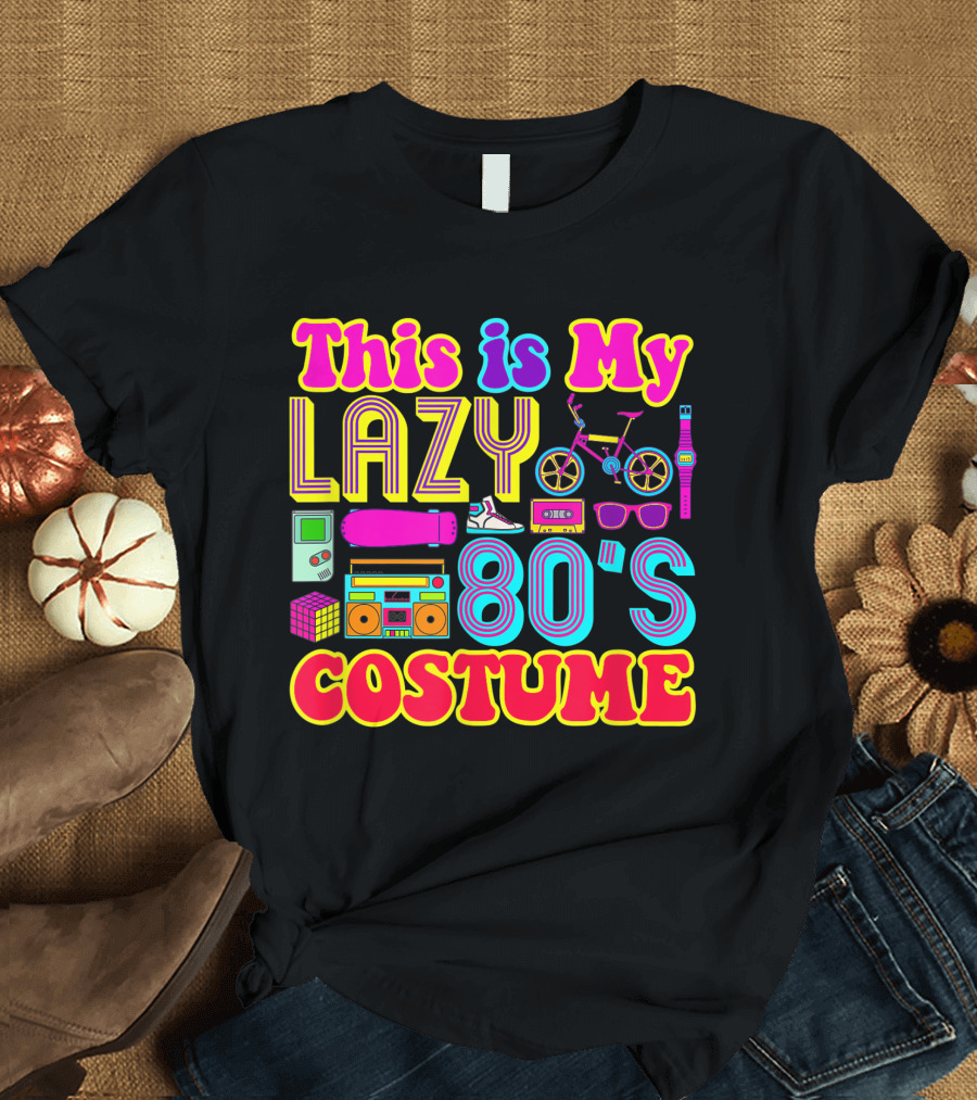 This Is My Lazy 80's Costume Vintage T-Shirt