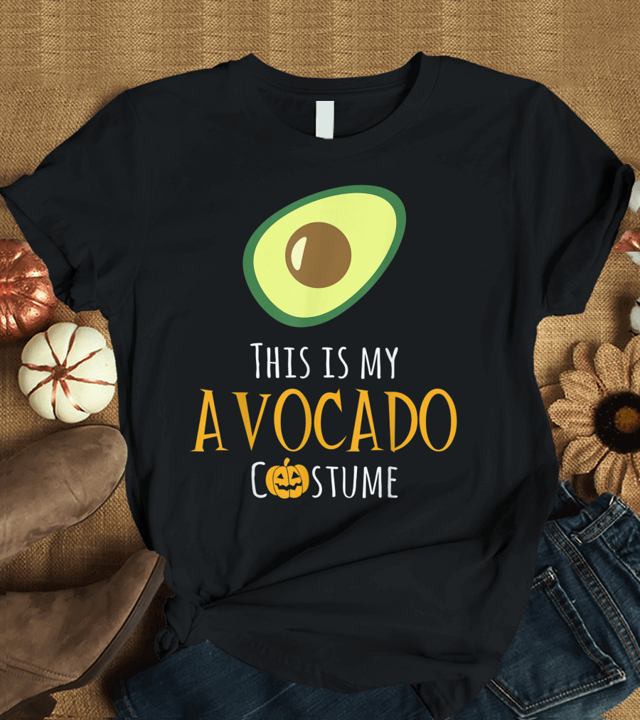 This Is My Avocado Costume Pumpkin Halloween T-Shirt