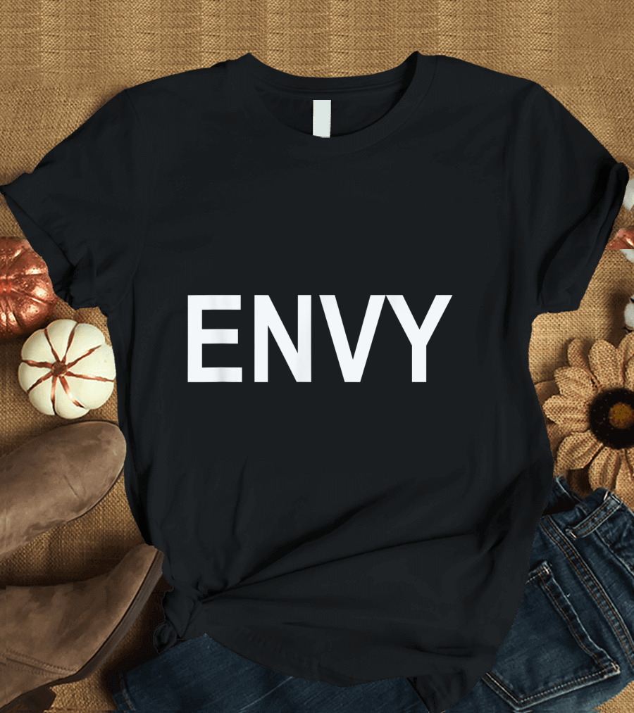 Green With Envy Text Bold Minimalist T-Shirt