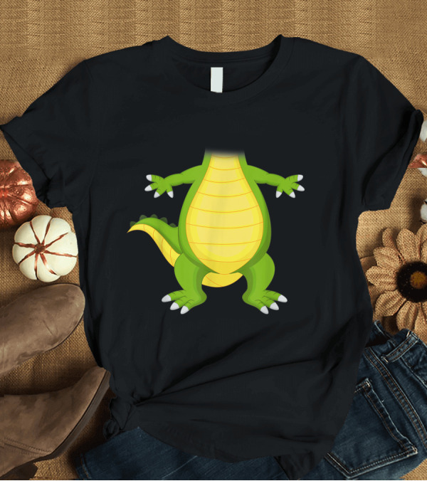 T-Shirt: Cute Green Dragon or Dinosaur Costume Body T-Shirt Cute Green Dragon or Dinosaur Costume Body T-Shirt