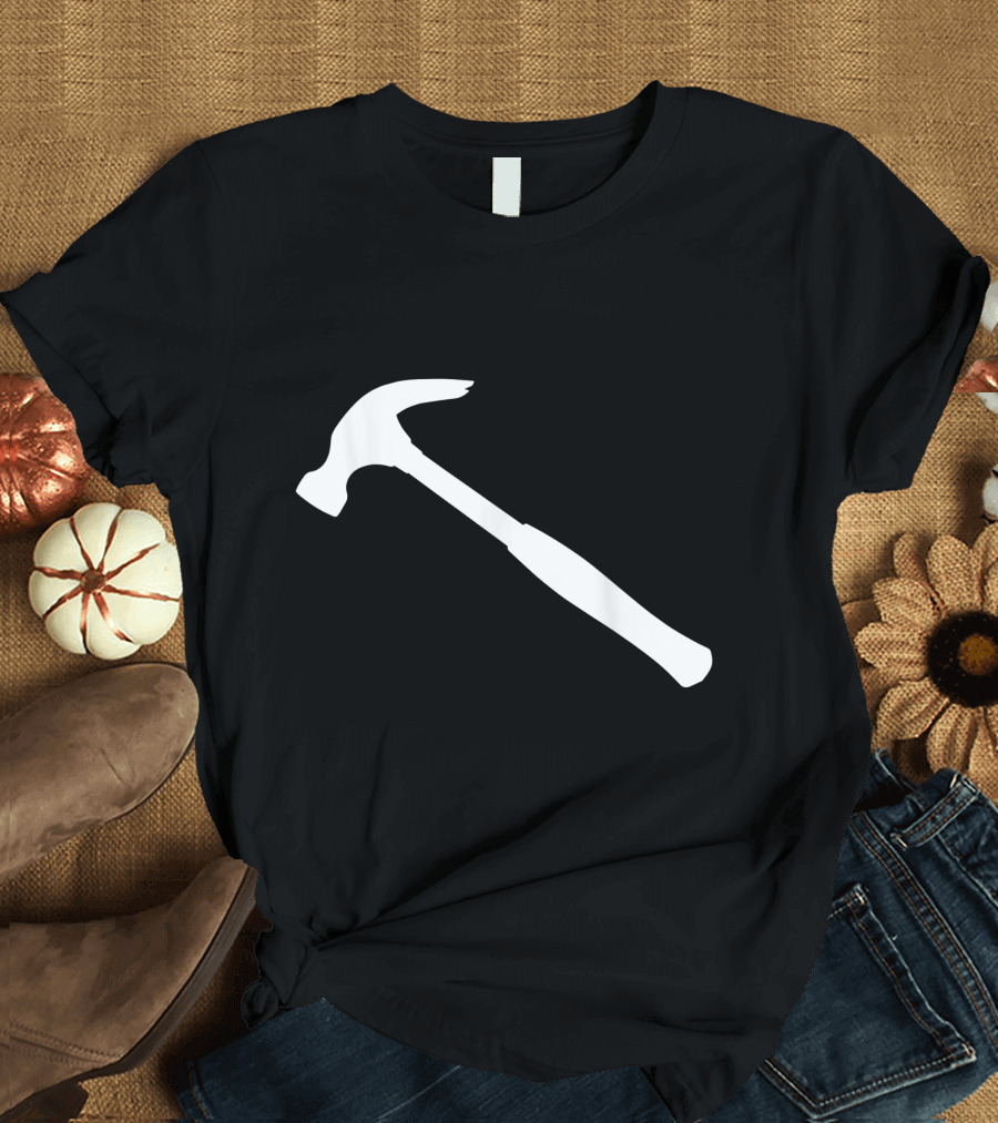 Funny Hammer Carpenter Halloween Costume Silent T-Shirt