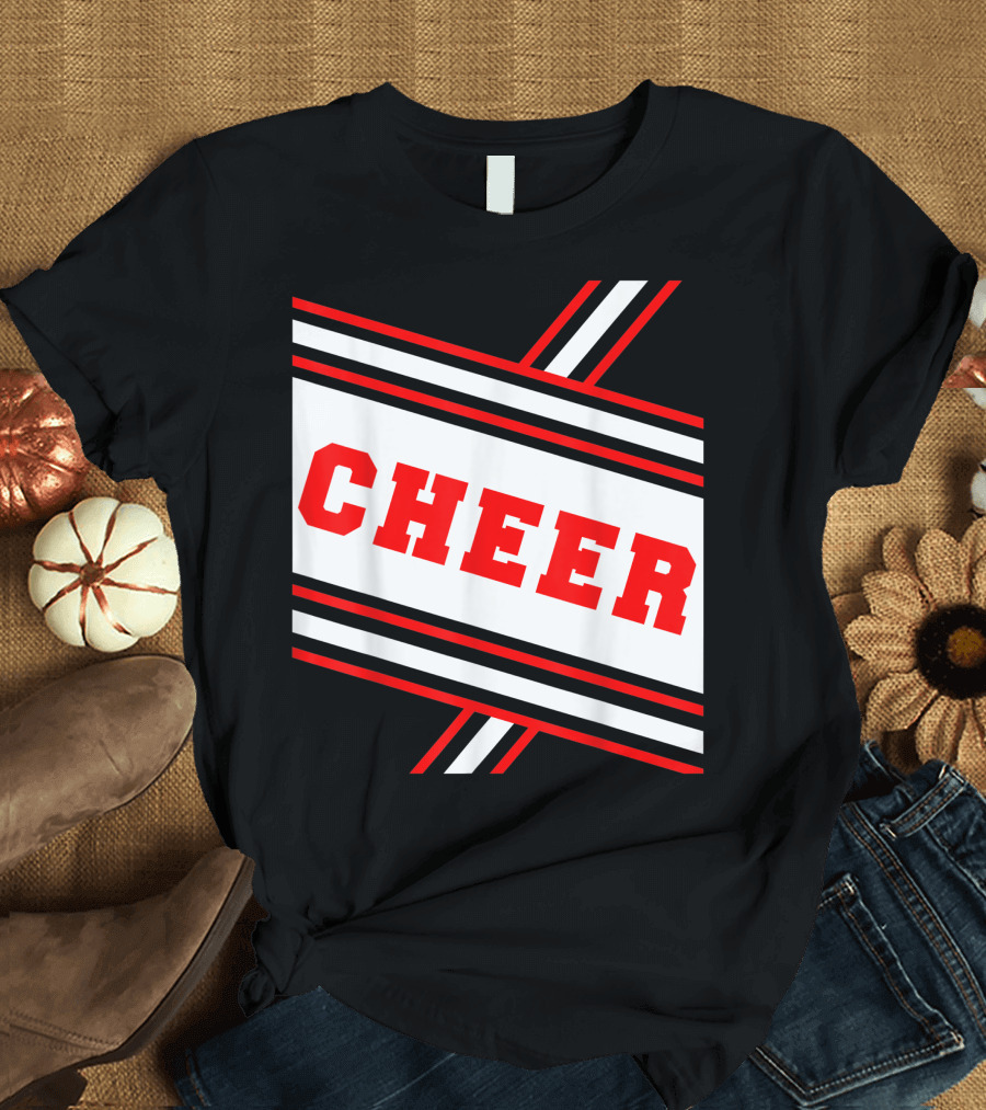 Cheerleader Costume Cheer Team Halloween Spirit T-Shirt
