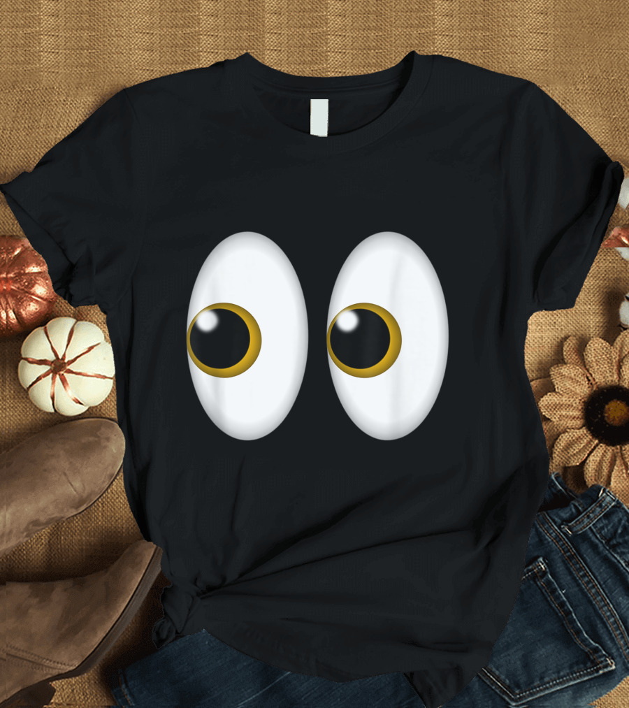 Halloween Side Eye Emoji Eyes Costume Look T-Shirt