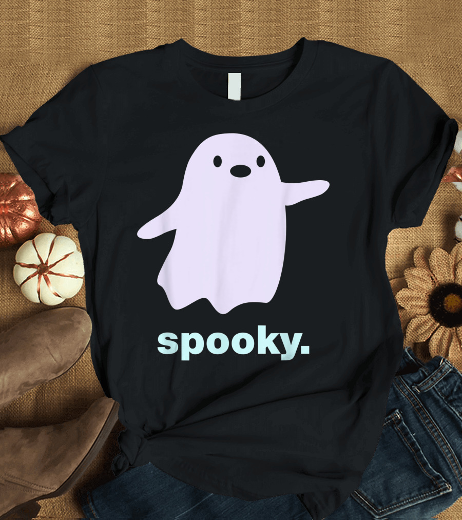 Spooky Pastel Ghost Aesthetic Kawaii Halloween T-Shirt