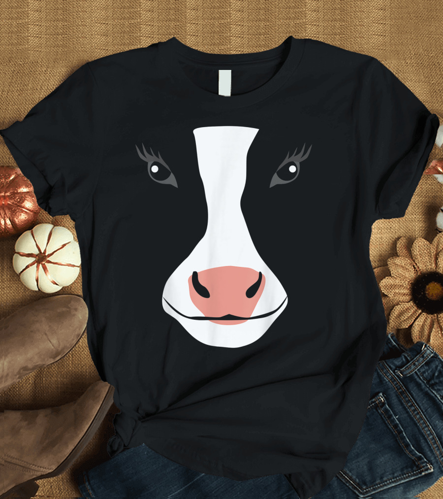 Cow Face Funny Cute Animal T-Shirt