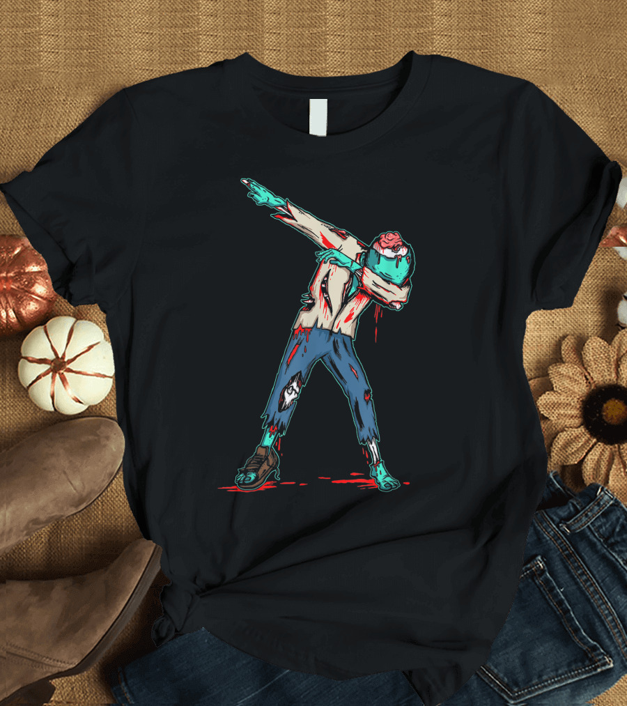 Halloween Zombie Dabbing Funny Top T-Shirt