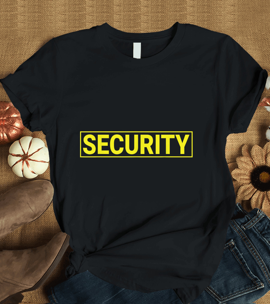 Security Guard Uniform Yellow Security T-Shirt