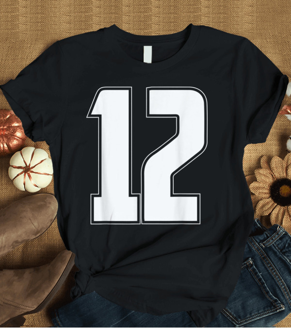T-Shirt: Halloween Group Costume Sport Jersey Number 12 12th Bday Concept T-Shirt Halloween Group Costume Sport Jersey Number 12 12th Bday Concept T-Shirt