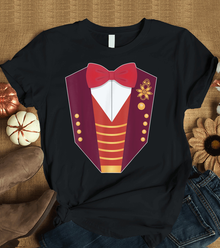 Circus Ringmaster Vest and Bow Tie Costume for Halloween and Birthday T-Shirt