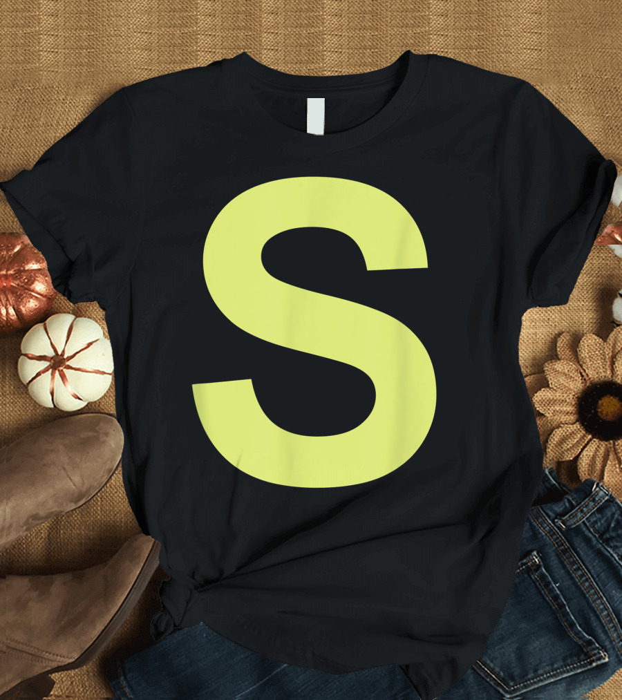 Chipmunk Halloween Carnival Group Costume Letter S Blu T-Shirt