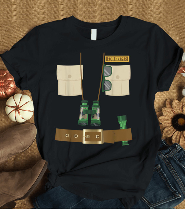 T-Shirt: Zoo Keeper Halloween Costume DIY Jungle Safari Explorer Accessories T-Shirt Zoo Keeper Halloween Costume DIY Jungle Safari Explorer Accessories T-Shirt