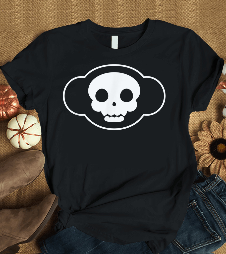 Kawaii Monkey Skull X Ray Pastel Goth Spooky Cute Halloween Aesthetic T-Shirt