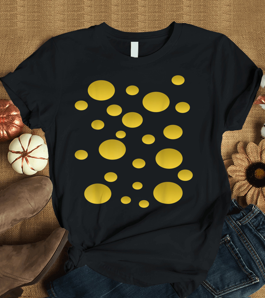 Cheese Lovers Halloween Polka Dot Cheese T-Shirt