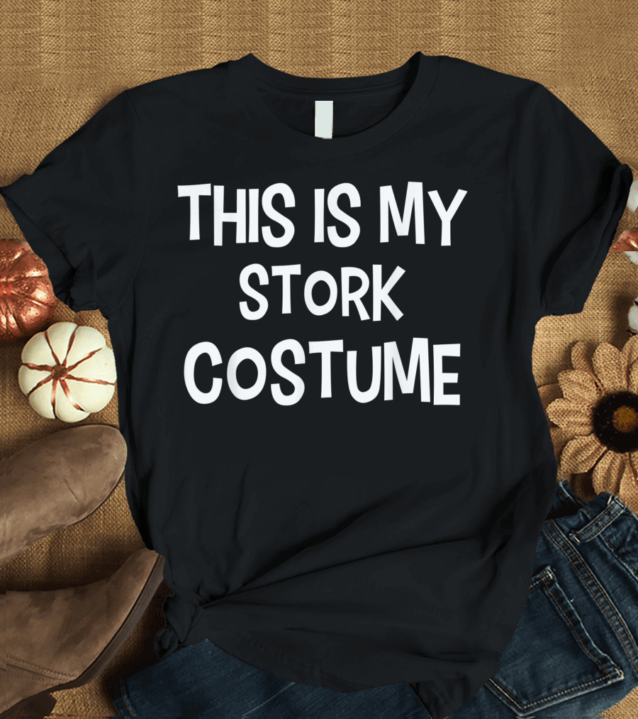 This Is My Stork Costume Halloween Simple T-Shirt