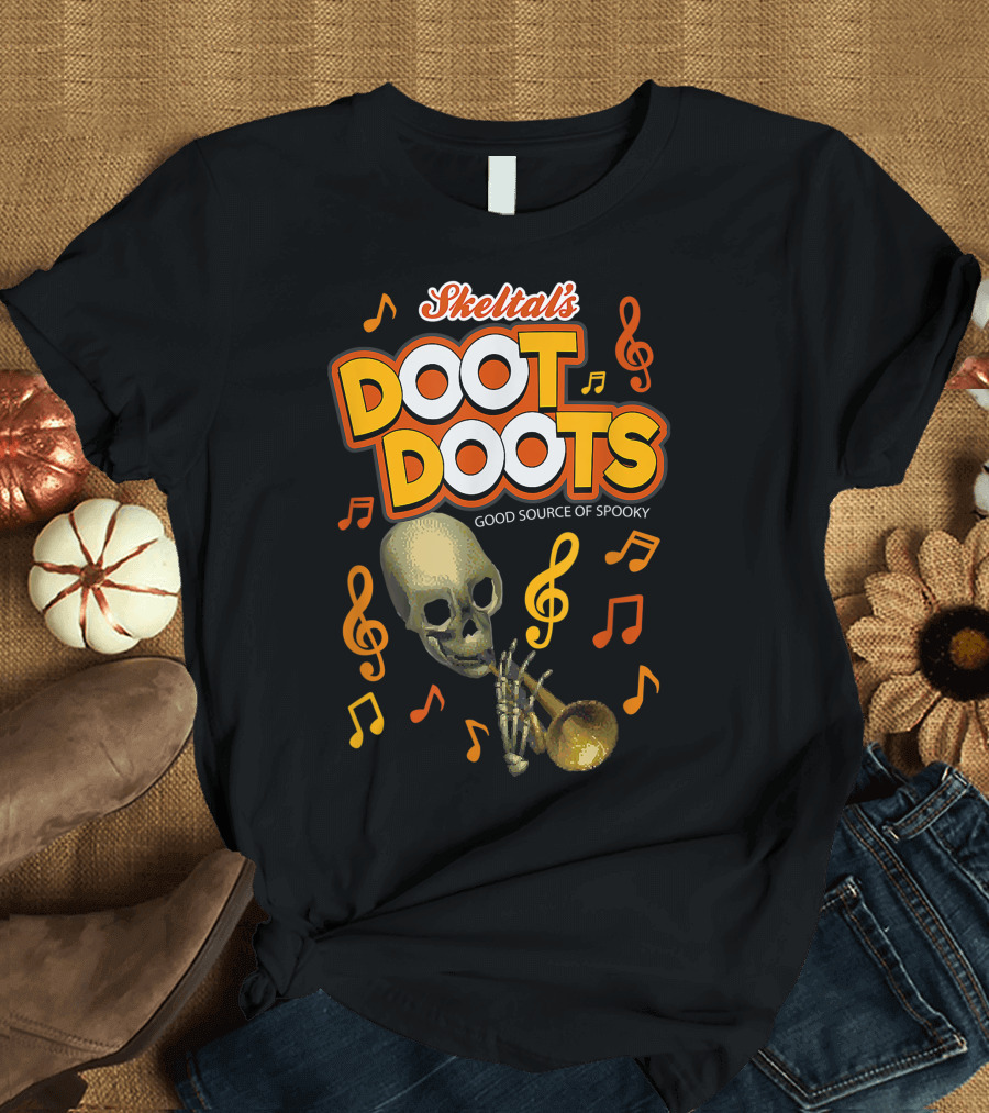 Skeltal's Doot Doots Good Source of Spooky Halloween Cereal T-Shirt