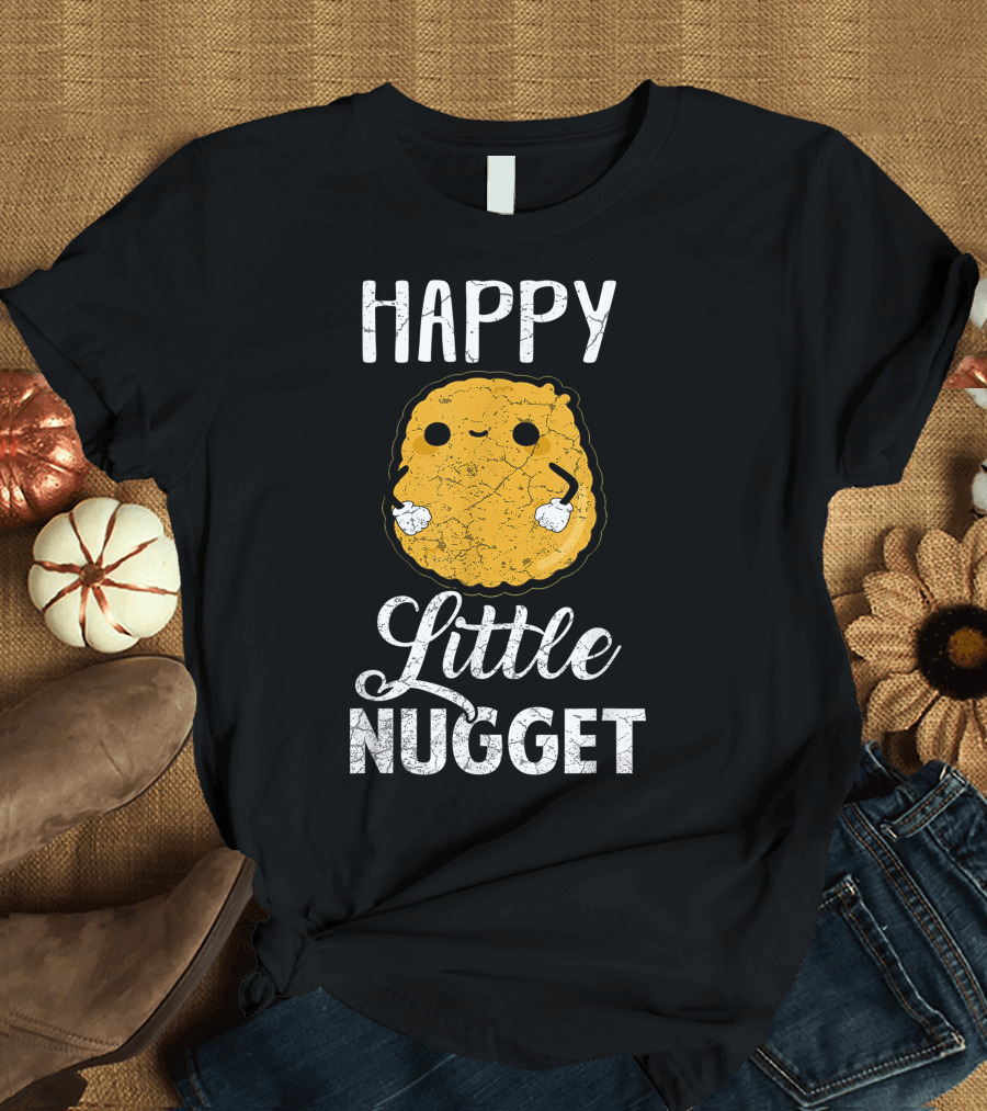 Happy Little Nugget Funny Chicken Nugget Fast Food Costume Hug T-Shirt