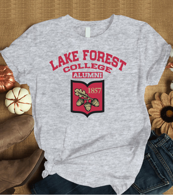 T-Shirt: Lake Forest College Alumni 1857 Logo Acorn Shield T-Shirt Lake Forest College Alumni 1857 Logo Acorn Shield T-Shirt