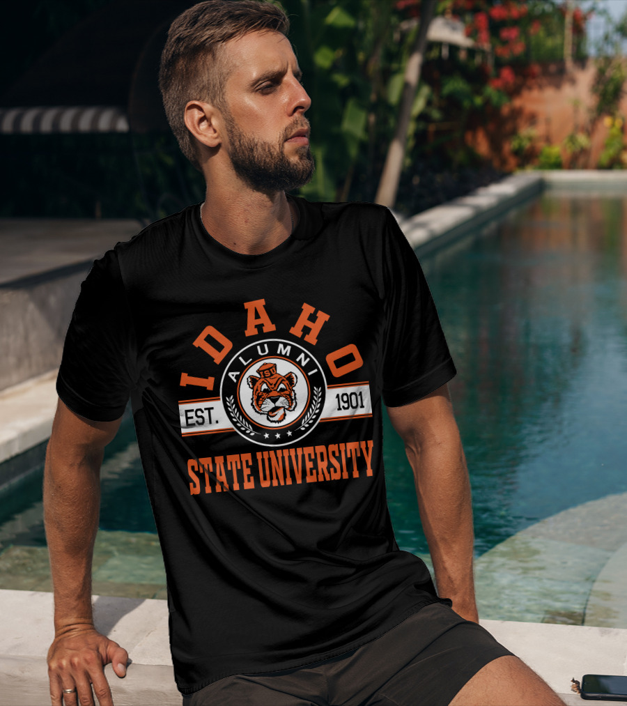 Idaho State University Alumni EST 1901 Tiger Logo ISU T-Shirt