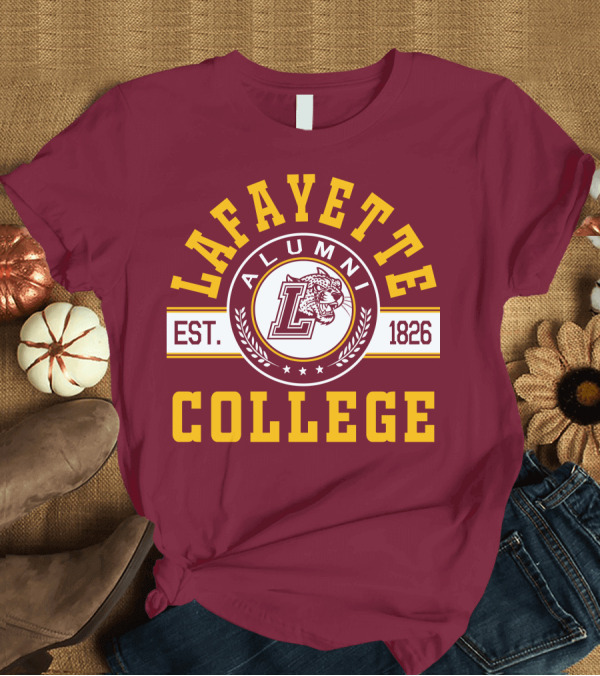 T-Shirt: Lafayette College Alumni Est. 1826 Leopard T-Shirt Lafayette College Alumni Est. 1826 Leopard T-Shirt