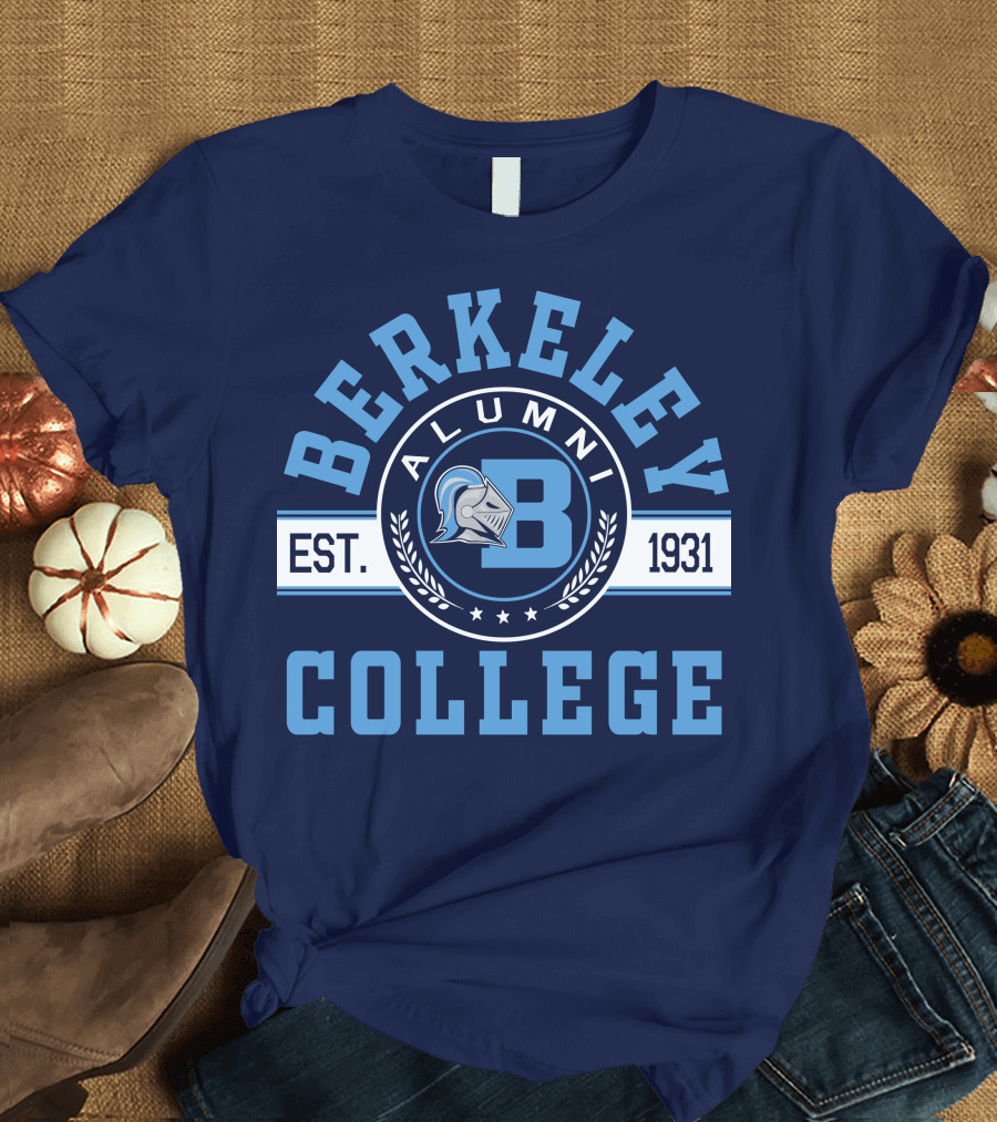 Berkeley College Alumni Est. 1931 Knight Logo B T-Shirt