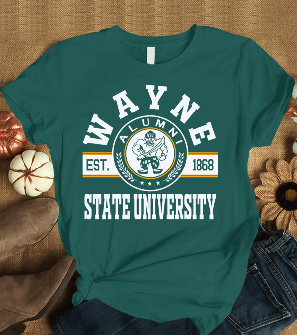 T-Shirt: Wayne State University Alumni WSU EST. 1868 T-Shirt Wayne State University Alumni WSU EST. 1868 T-Shirt