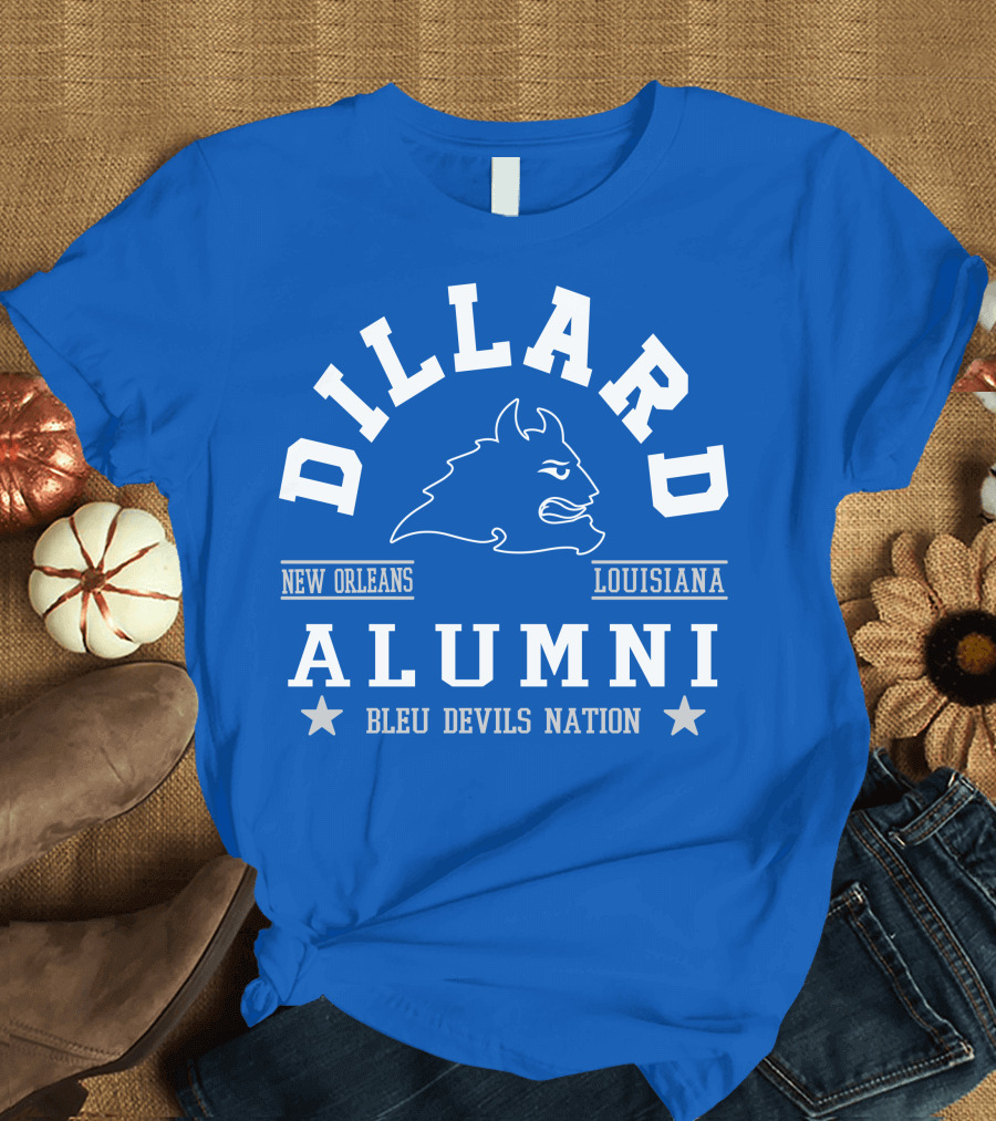 Dillard Alumni New Orleans Louisiana Bleu Devils Nation T-Shirt