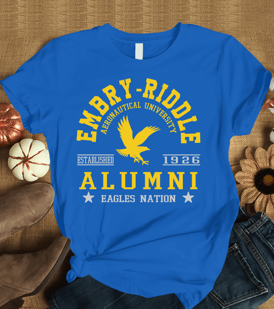 Embry-Riddle Aeronautical University Alumni Eagles Nation Established 1926 T-Shirt
