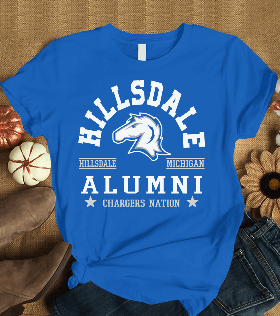 Hillsdale Chargers Nation Alumni Michigan T-Shirt