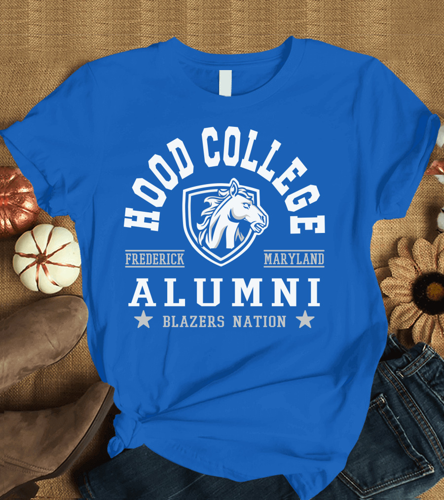 Hood College Alumni Blazers Nation Frederick Maryland Horse T-Shirt