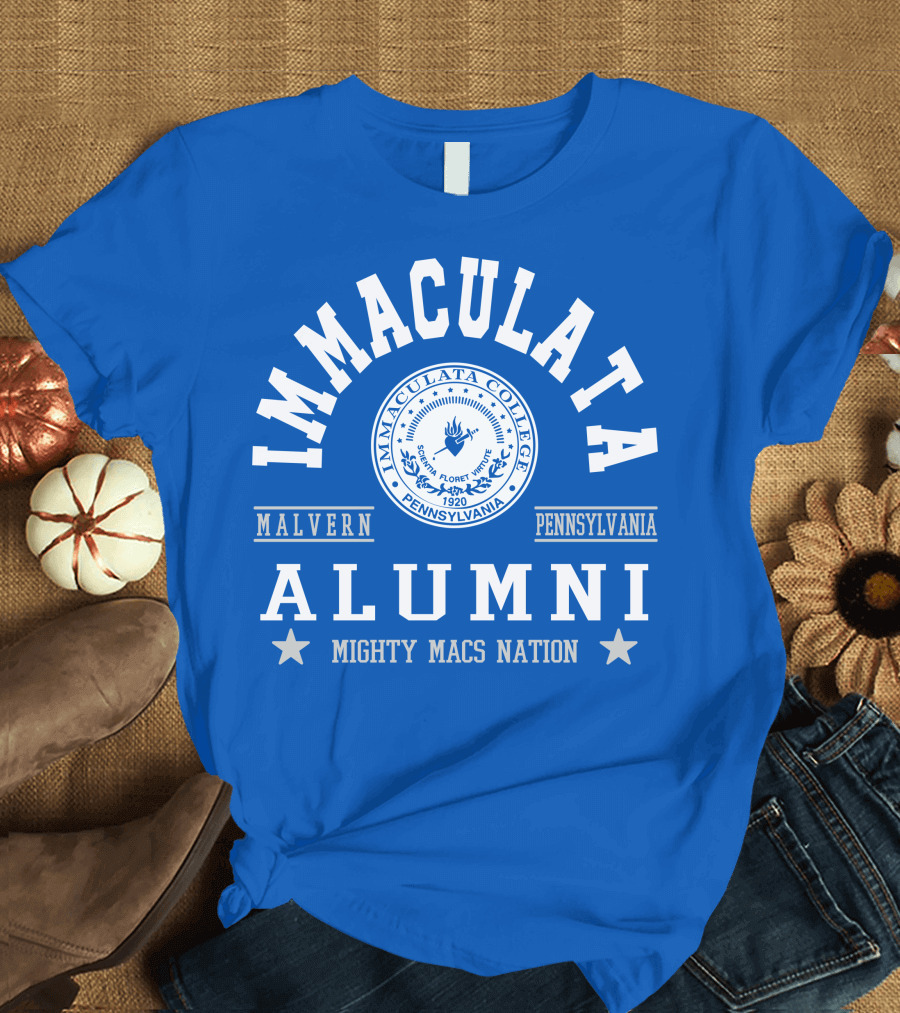 Immaculata College Alumni Mighty Macs Nation Malvern Pennsylvania T-Shirt
