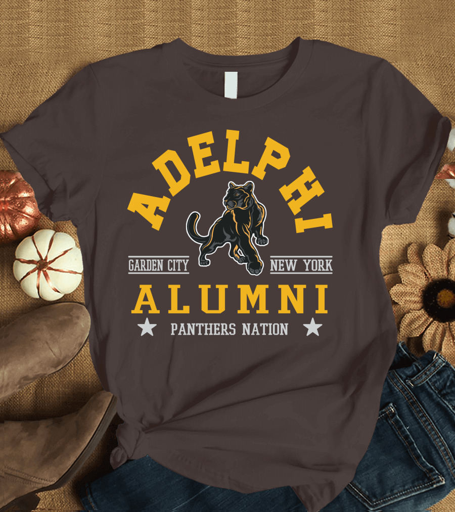 Adelphi Alumni Garden City New York Panthers Nation T-Shirt