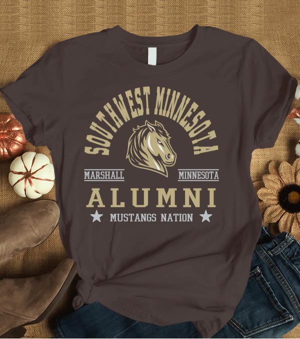 T-Shirt: Southwest Minnesota Marshall Alumni Mustangs Nation T-Shirt Southwest Minnesota Marshall Alumni Mustangs Nation T-Shirt