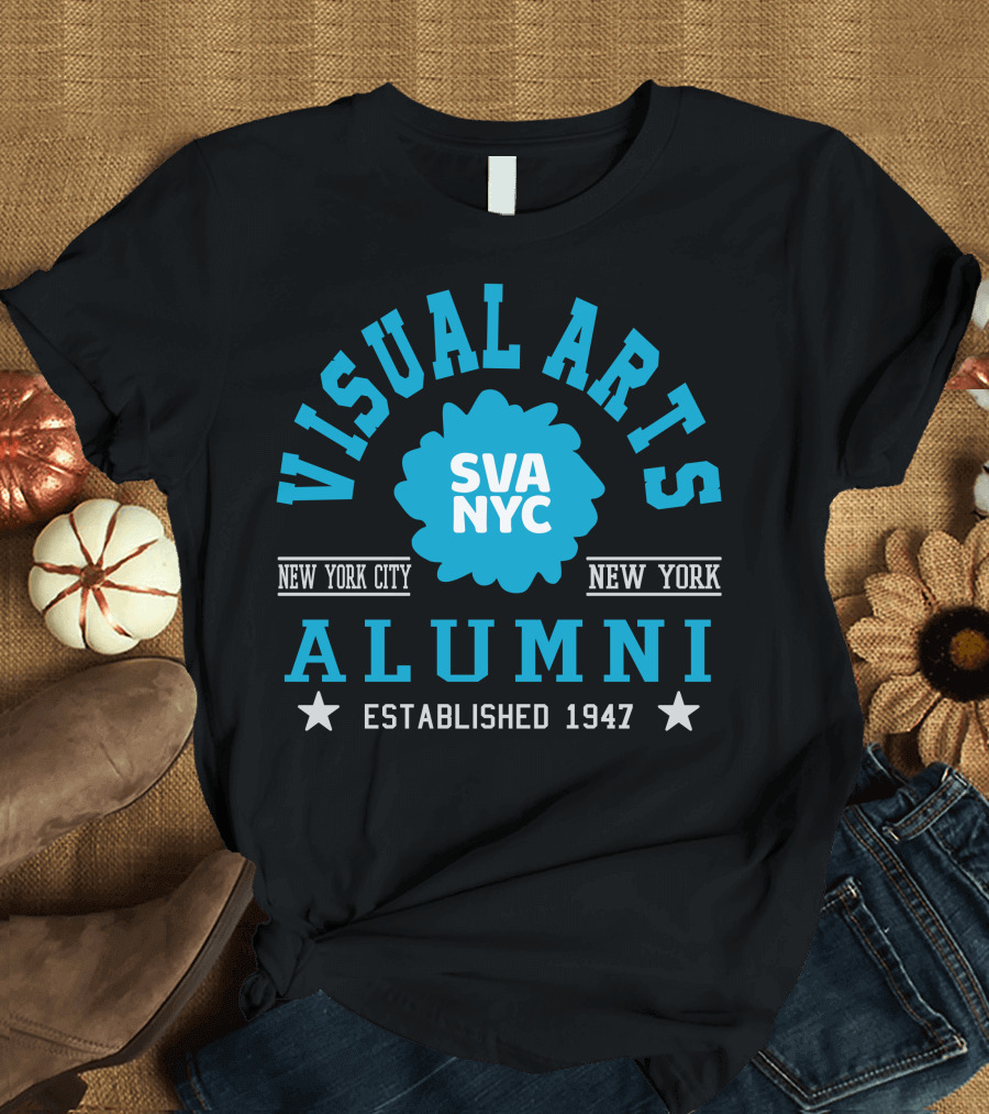SVA NYC Visual Arts Alumni New York City Established 1947 T-Shirt
