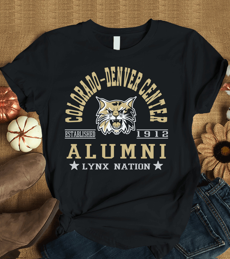 Colorado-Denver Center Alumni Lynx Nation Established 1912 T-Shirt