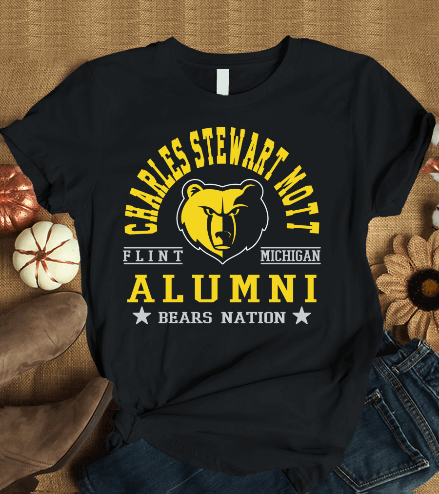 Charles Stewart Mott Flint Michigan Alumni Bears Nation T-Shirt